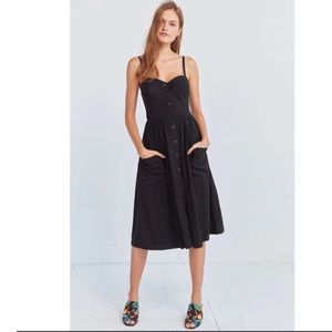 Cooperative Emilia A- Line Button- Down Midi Dress